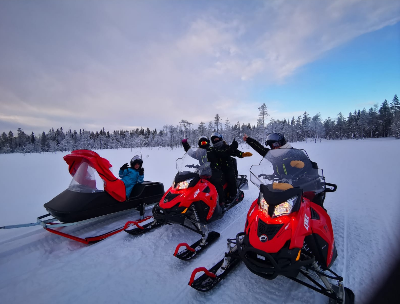 Private snowmobile safari Rovaniemi