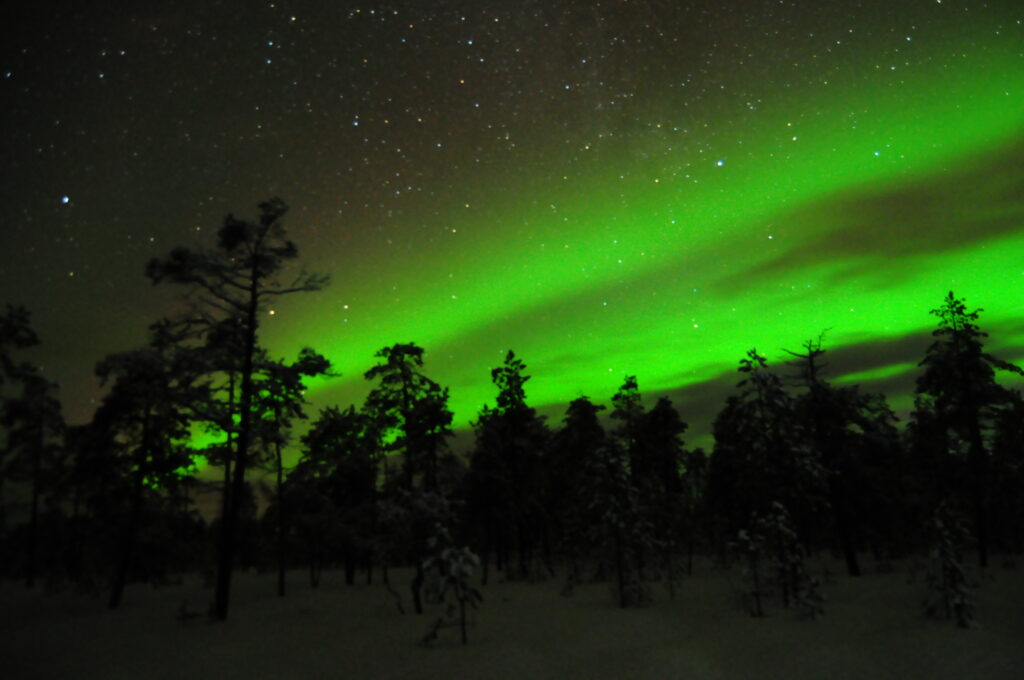 aurores boréales à Rovaniemi