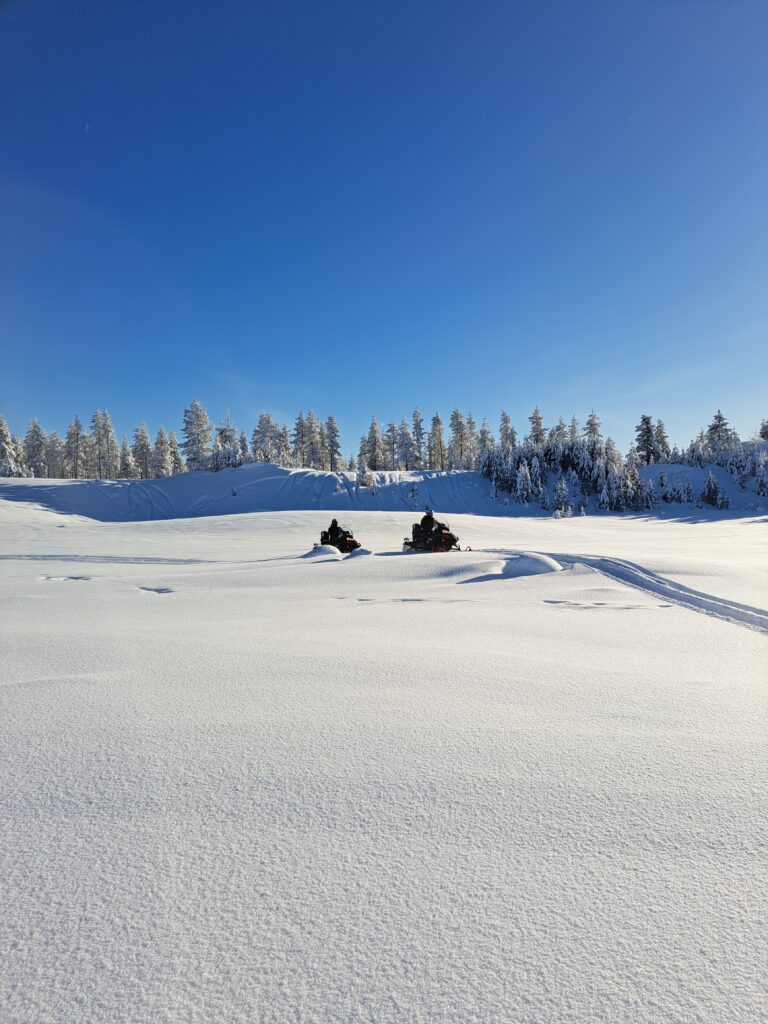 snowmobile expedition lapland