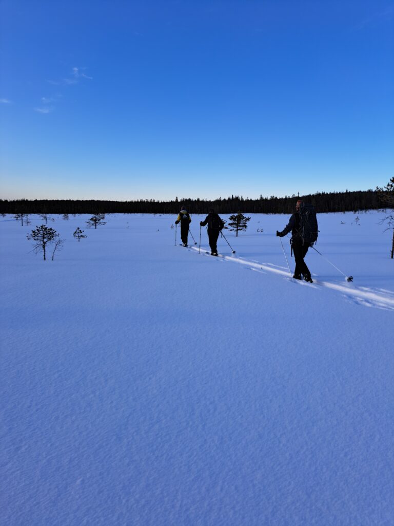 randonnée en raquettes à Rovaniemi
