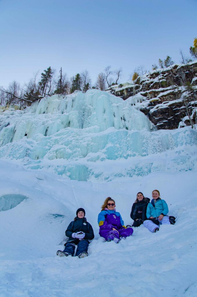 cascades de glace de korouoma