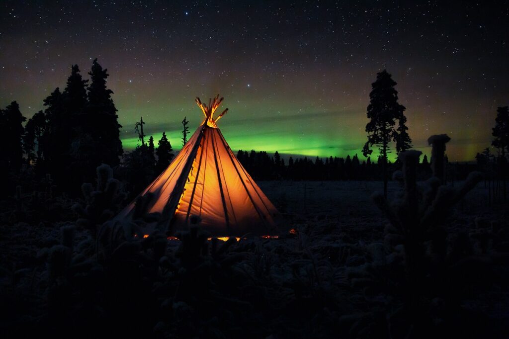 voir des aurores boréales en Laponie