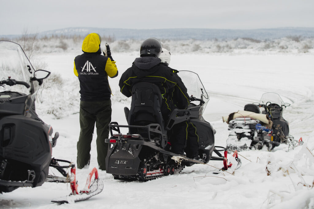 guided snowmobile safari Rovaniemi
