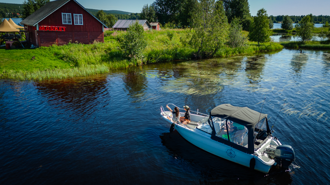 Balade en bateau à Rovaniemi